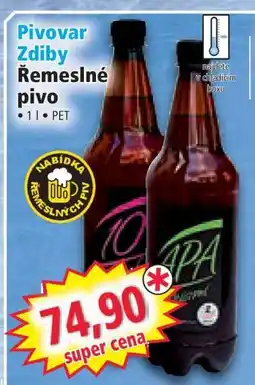 Norma Pivovar Zdiby Řemeslné pivo nabídka