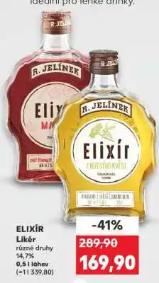 Kaufland ELIXÍR Likér nabídka