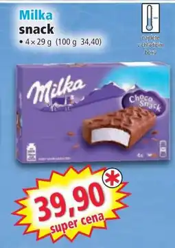 Norma Milka Snack nabídka
