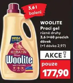 Kaufland Woolite prací gel nabídka