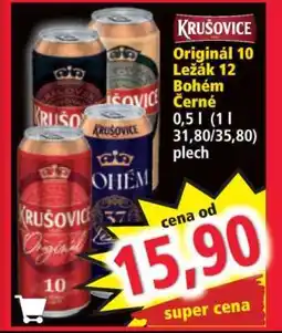 Norma Krušovice Originál 10 Ležák 12 Bohem Černé nabídka