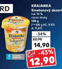 Kaufland KRAJANKA Smetanový dezert nabídka