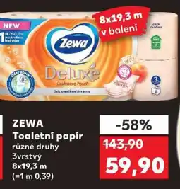 Kaufland Zewa toaletní papír nabídka