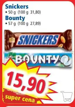 Norma SNICKERS, BOUNTY nabídka