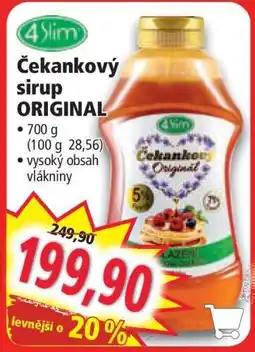 Norma ČEKANKOVÝ SIRUP ORIGINÁL nabídka