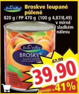 Norma Broskve loupané půlené nabídka