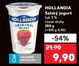 Kaufland Hollandia Selský jogurt nabídka