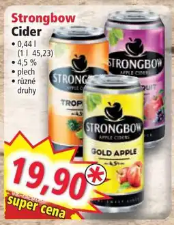 Norma Strongbow cider nabídka