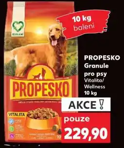 Kaufland PROPESKO Granule pro psy Vitalita/Wellness 10 kg nabídka