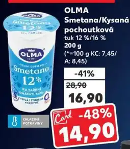 Kaufland OLMA Smetana/Kysaná pochoutková nabídka