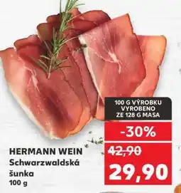 Kaufland HERMANN WEIN Schwarzwaldská šunka nabídka