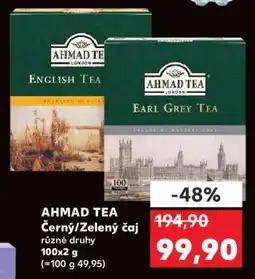 Kaufland AHMAD TEA Černý / Zelený čaj nabídka