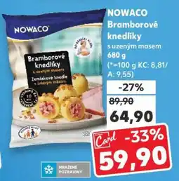 Kaufland NOWACO Bramborové knedlíky s uzeným masem 680 g nabídka