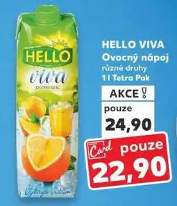 Kaufland Hello Viva ovocný nápoj nabídka