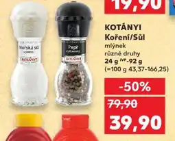 Kaufland KOTÁNYI Koření/Sůl mlýnek nabídka