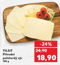 Kaufland TILSIT Přírodní polotvrdý sýr nabídka