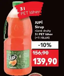 Kaufland Jupí sirup nabídka