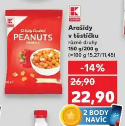 Kaufland ARAŠÍDY V TĚSTÍČKU nabídka