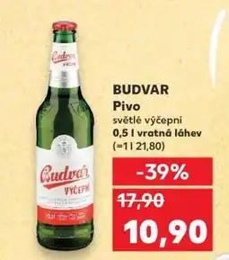 Kaufland BUDVAR Pivo nabídka