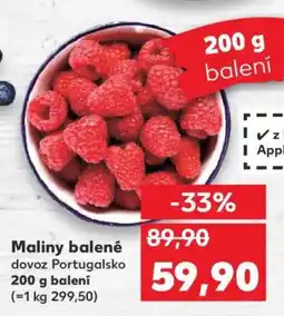 Kaufland Maliny balené nabídka