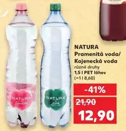 Kaufland NATURA Pramenitá voda/ Kojenecká voda nabídka