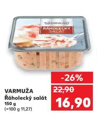 Kaufland VARMUŽA Řáholecký salát nabídka
