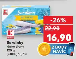 Kaufland Sardinky nabídka