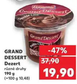 Kaufland Grand Dessert nabídka