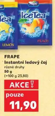 Kaufland FRAPE Instantní ledový čaj nabídka