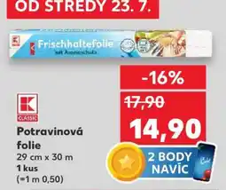 Kaufland Potravinová folie nabídka