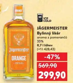 Kaufland JÄGERMEISTER Bylinný likér nabídka