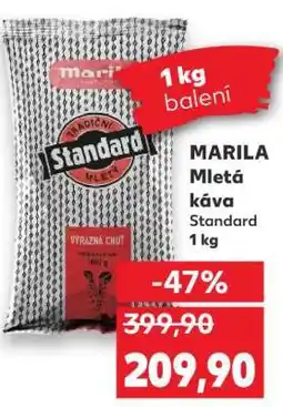Kaufland MARILA Mletá káva Standard nabídka