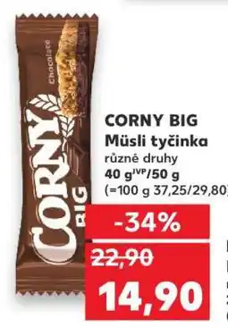 Kaufland CORNY BIG Müsli tyčinka nabídka