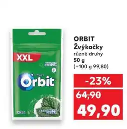 Kaufland Orbit žvýkačky nabídka