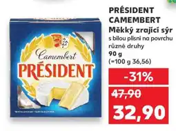 Kaufland Président camembert nabídka