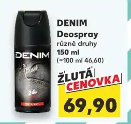 Kaufland DENIM Deospray nabídka