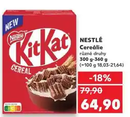 Kaufland NESTLÉ KitKat Cereálie nabídka