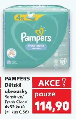 Kaufland Pampers Dětské ubrousky nabídka