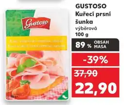 Kaufland GUSTOSO Kuřecí prsní šunka nabídka