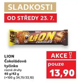 Kaufland LION Čokoládová tyčinka nabídka