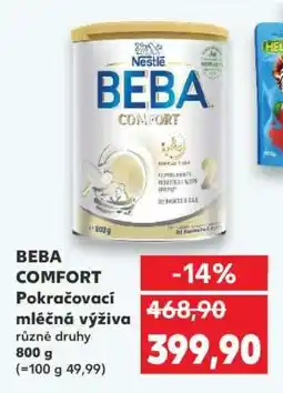 Kaufland BEBA COMFORT Pokračovací mléčná výživa nabídka
