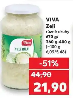 Kaufland VIVA Zelí nabídka
