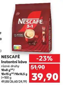 Kaufland NESCAFÉ Instantní káva nabídka