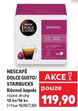 Kaufland NESCAFÉ DOLCE GUSTO/STARBUCKS Kávové kapsle nabídka