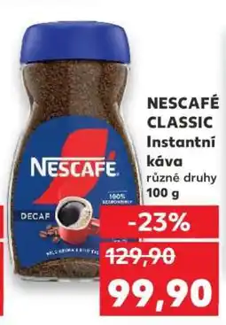 Kaufland NESCAFÉ CLASSIC Instantní káva nabídka