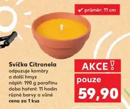 Kaufland SVÍČKA CITRONELA nabídka