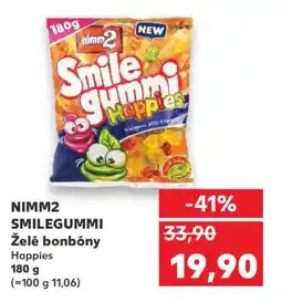 Kaufland NIMM2 SMILEGUMMI Želé bonbóny nabídka