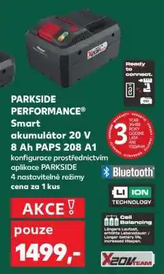 Kaufland PARKSIDE PERFORMANCE Smart akumulátor 20 V 8 Ah PAPS 208 A1 nabídka
