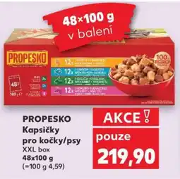 Kaufland PROPESKO Kapsičky pro kočky/psy nabídka