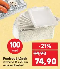 Kaufland PAPÍROVÝ TÁCEK nabídka